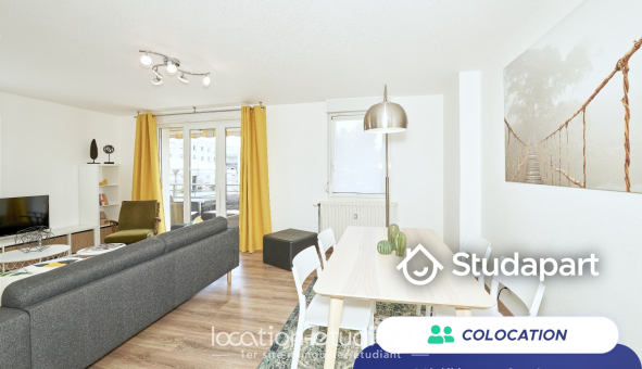 Colocation étudiante T4 &agrave; Strasbourg (67000)