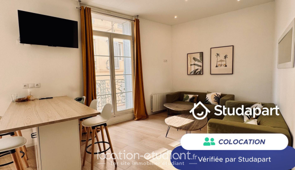 Colocation étudiante Studio &agrave; Toulon (83200)