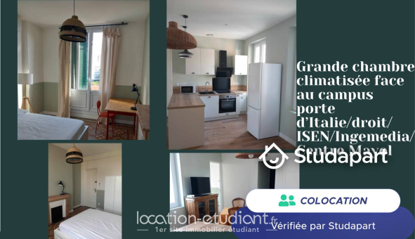 Colocation étudiante Studio &agrave; Toulon (83200)
