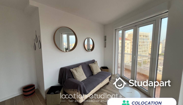Colocation étudiante Studio &agrave; Toulon (83200)