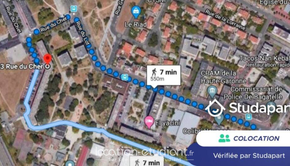 Colocation étudiante T4 &agrave; Toulouse (31500)