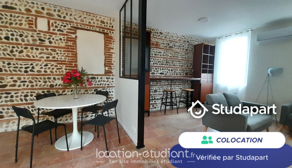 Colocation étudiante Studio &agrave; Toulouse (31500)