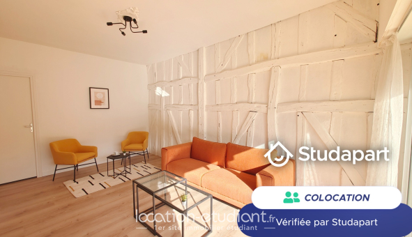 Colocation étudiante Studio &agrave; Troyes (10000)