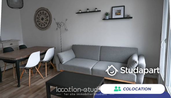 Colocation étudiante Studio &agrave; Troyes (10000)