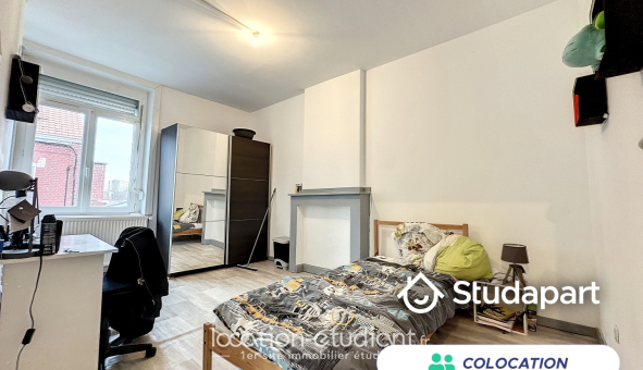 Colocation étudiante Studio &agrave; Valenciennes (59300)