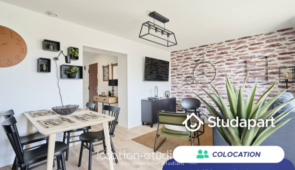 Colocation étudiante T4 &agrave; Vandoeuvre lès Nancy (54500)