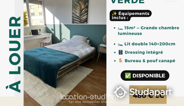 Colocation étudiante T4 &agrave; Vandoeuvre lès Nancy (54500)