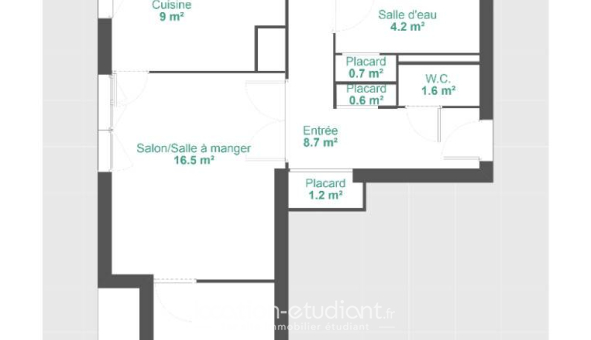 Colocation étudiante Studio &agrave; Vénissieux (69200)