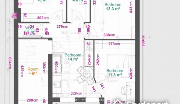 Colocation étudiante Studio &agrave; Villerupt (54190)
