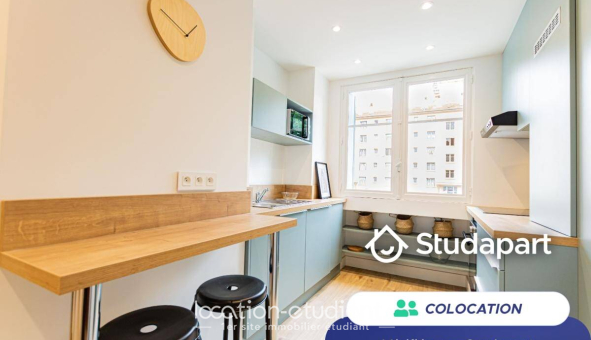 Colocation étudiante Studio &agrave; Villeurbanne (69100)