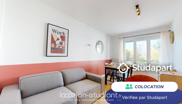 Colocation étudiante Studio &agrave; Villeurbanne (69100)