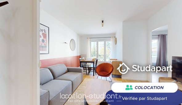 Colocation étudiante Studio &agrave; Villeurbanne (69100)