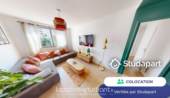 Colocation étudiante Studio &agrave; Villeurbanne (69100)
