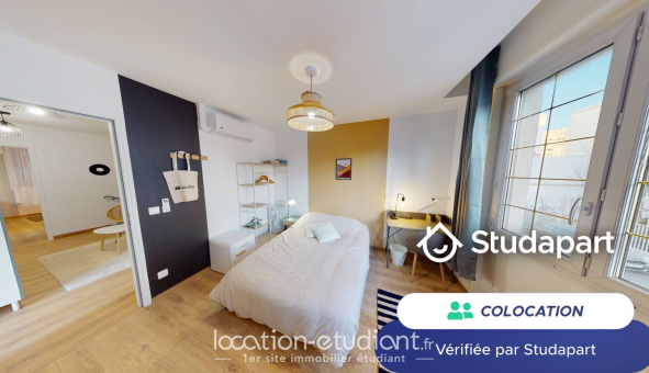 Colocation étudiante Studio &agrave; Villeurbanne (69100)