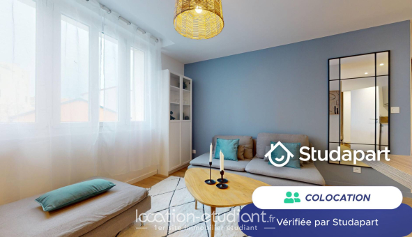 Colocation étudiante Studio &agrave; Villeurbanne (69100)