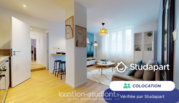 Colocation étudiante Studio &agrave; Villeurbanne (69100)