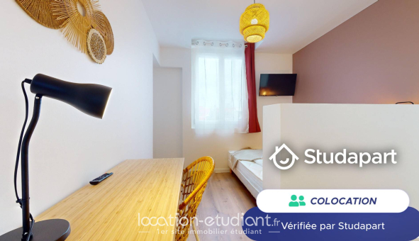 Colocation étudiante Studio &agrave; Villeurbanne (69100)