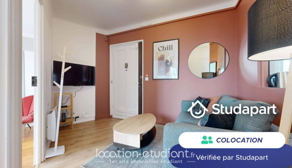 Colocation étudiante Studio &agrave; Villeurbanne (69100)