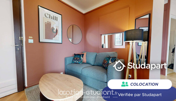 Colocation étudiante Studio &agrave; Villeurbanne (69100)