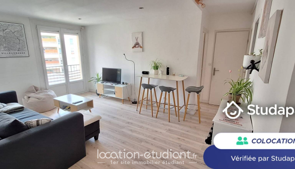 Colocation étudiante Studio &agrave; Villeurbanne (69100)