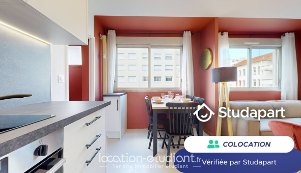 Colocation étudiante Studio &agrave; Villeurbanne (69100)