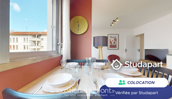 Colocation étudiante Studio &agrave; Villeurbanne (69100)