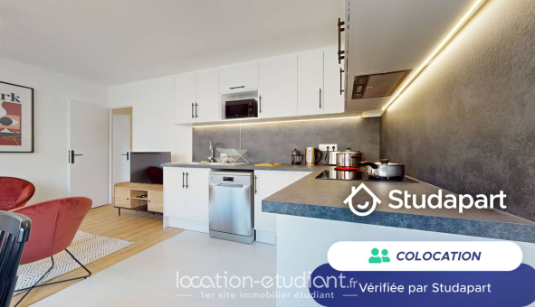 Colocation étudiante Studio &agrave; Villeurbanne (69100)