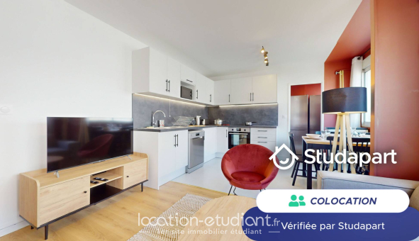 Colocation étudiante Studio &agrave; Villeurbanne (69100)