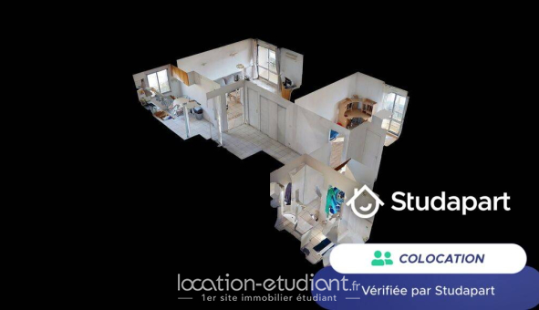 Colocation étudiante Studio &agrave; Villeurbanne (69100)
