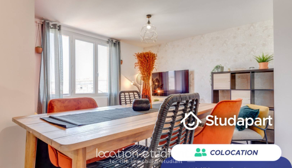Colocation étudiante T4 &agrave; Villeurbanne (69100)