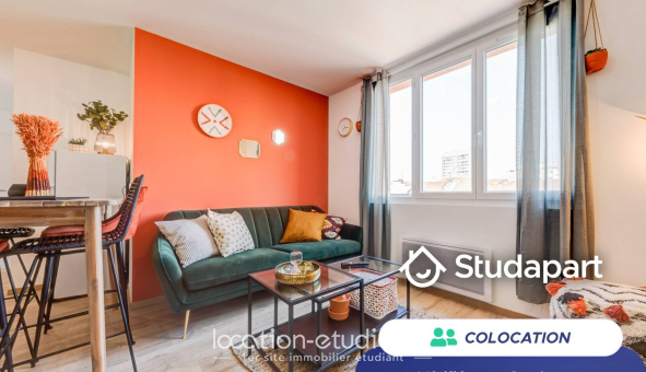 Colocation étudiante T4 &agrave; Villeurbanne (69100)