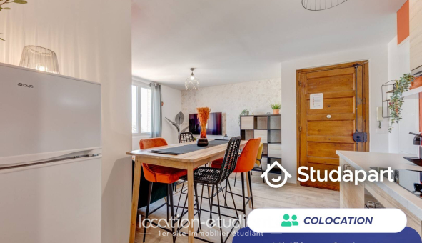Colocation étudiante T4 &agrave; Villeurbanne (69100)