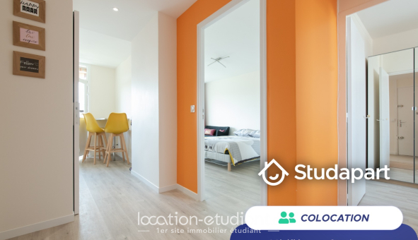 Colocation étudiante T3 &agrave; Villeurbanne (69100)
