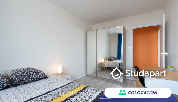 Colocation étudiante T3 &agrave; Villeurbanne (69100)