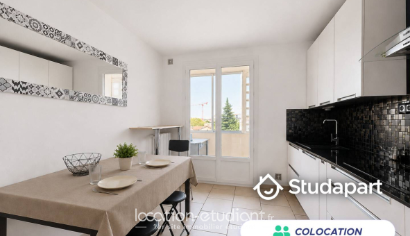 Colocation étudiante T5 &agrave; Villeurbanne (69100)