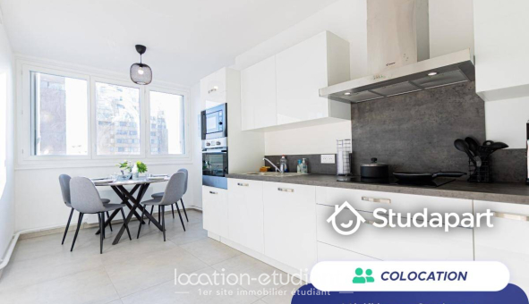 Colocation étudiante T4 &agrave; Villeurbanne (69100)