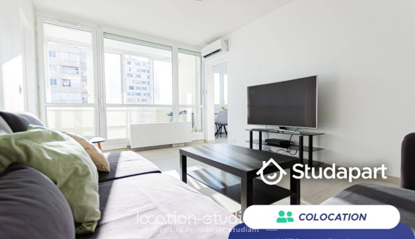 Colocation étudiante T4 &agrave; Villeurbanne (69100)