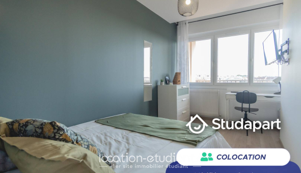 Colocation étudiante T4 &agrave; Villeurbanne (69100)