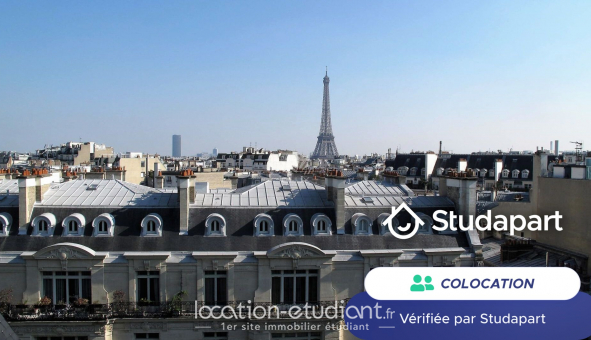 Colocation tudiante T2 à Paris 16me arrondissement (75016)