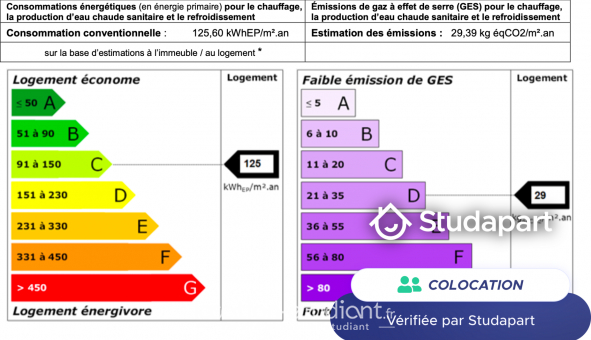 Colocation tudiante T4 à Grenoble (38000)