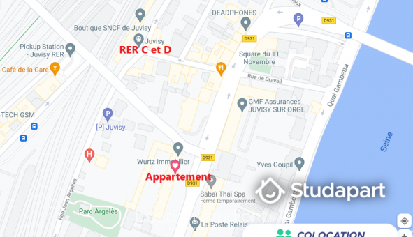 Colocation tudiante T4 à Juvisy sur Orge (91260)