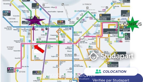 Colocation tudiante T5 à Grenoble (38000)